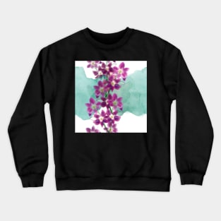 Dendrobium orchard flower pattern Crewneck Sweatshirt